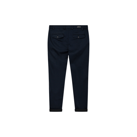 Young Ideas & Henmores -Hunt Soft String Trouser -469 Navy -32