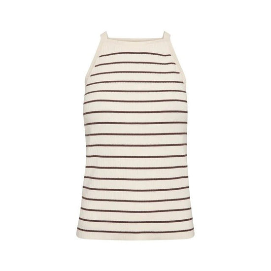 Young Ideas/Henmores - Imanja Caliz Stripe Knitted Vest - 165 Coffee Quartz - XS