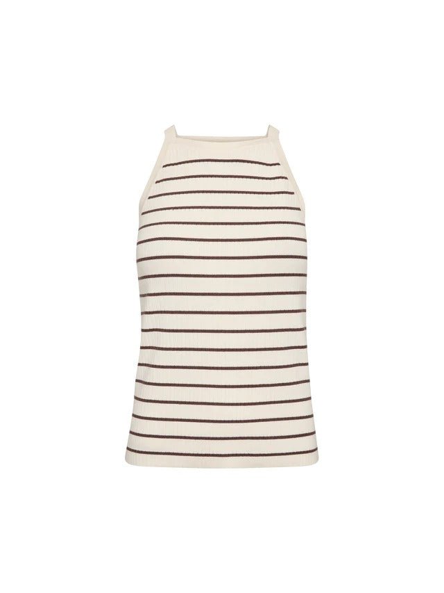 Young Ideas/Henmores - Imanja Caliz Stripe Knitted Vest - 165 Coffee Quartz - XS