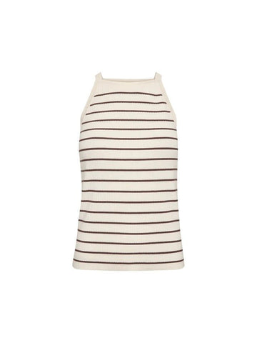 Young Ideas/Henmores - Imanja Caliz Stripe Knitted Vest - 165 Coffee Quartz - XS