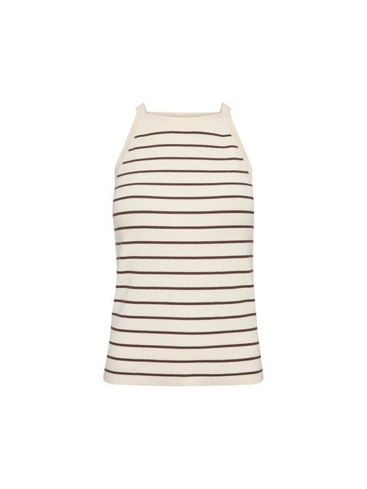 Young Ideas/Henmores - Imanja Caliz Stripe Knitted Vest - 165 Coffee Quartz - XS