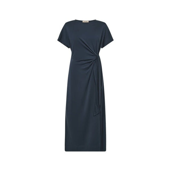 Young Ideas & Henmores -Juliette Knot Detail Midi Dress -191 India Ink -XS