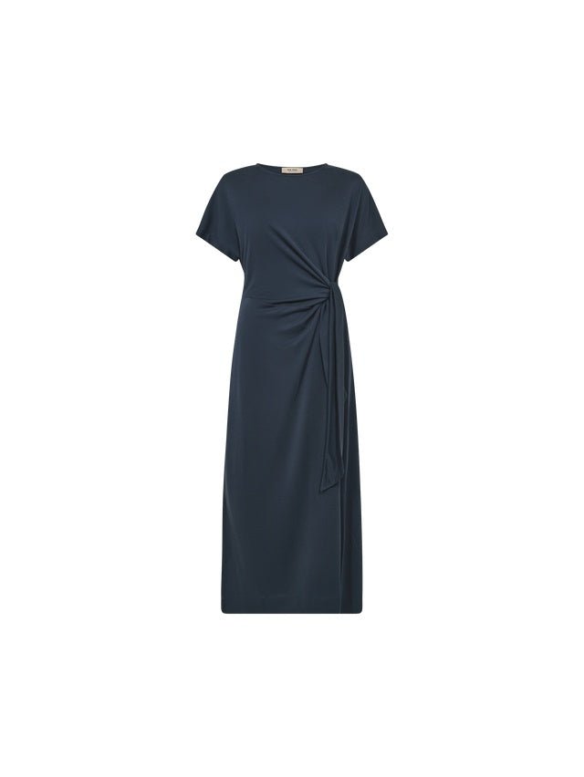 Young Ideas & Henmores -Juliette Knot Detail Midi Dress -191 India Ink -XS