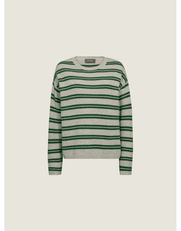 Young Ideas/Henmores - Khai Two Stripe Crew Neck Jumper - 838 Amazon Green - XS