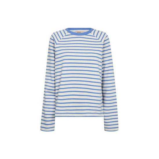 Young Ideas & Henmores -Lidy Striped Long Sleeve Sweatshirt -431 Ultramarine -XS