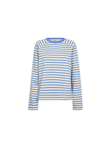 Young Ideas & Henmores -Lidy Striped Long Sleeve Sweatshirt -431 Ultramarine -XS