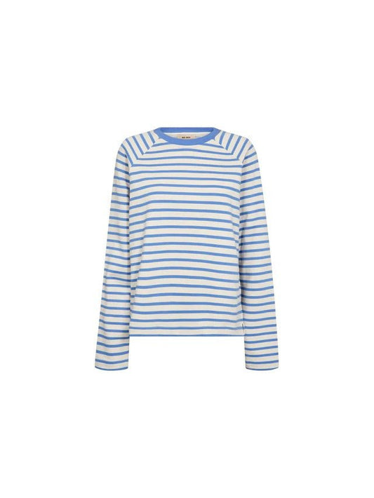 Young Ideas & Henmores -Lidy Striped Long Sleeve Sweatshirt -431 Ultramarine -XS