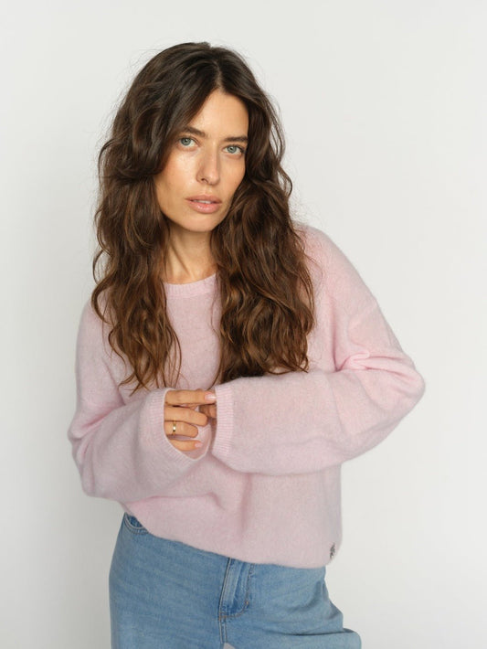 Young Ideas/Henmores - Mape Crew Neck Jumper - 745 Ballet Slipper - XS