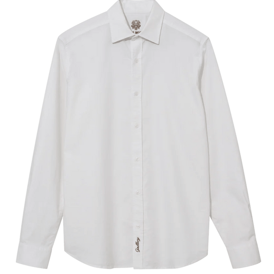 Young Ideas & Henmores -Marco Oxford Shirt -101 White -M