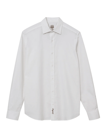 Young Ideas & Henmores -Marco Oxford Shirt -101 White -M