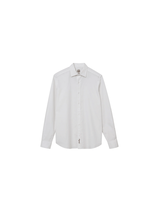 Young Ideas & Henmores -Marco Oxford Shirt -101 White -M