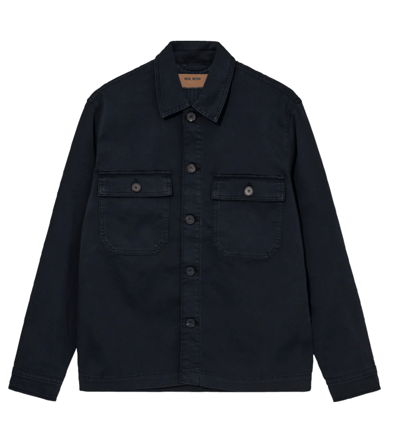 Young Ideas & Henmores -Matteo Soft Overshirt -469 Navy -M