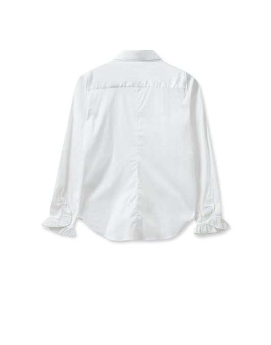 Young Ideas/Henmores - Mattie Flip Fitted Shirt - 101 White - S