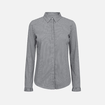 Young Ideas & Henmores -Mattie Flip Stripe Shirt -191 India Ink -XS
