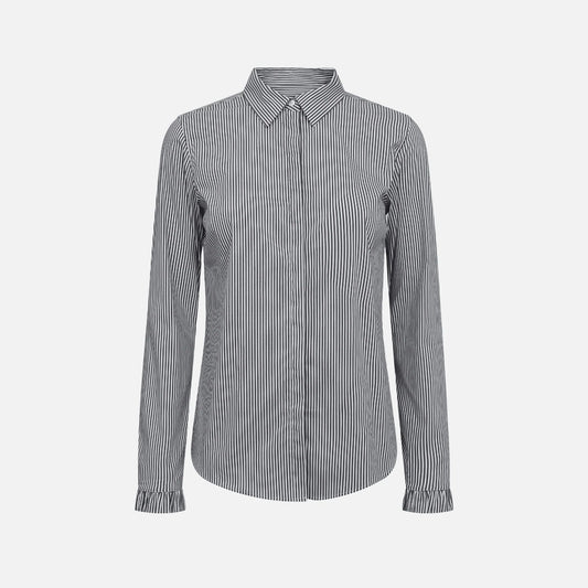 Young Ideas & Henmores -Mattie Flip Stripe Shirt -191 India Ink -XS