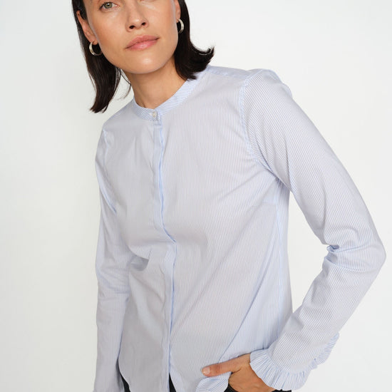 Young Ideas/Henmores - Mattie Striped Shirt - 406 Light Blue - S