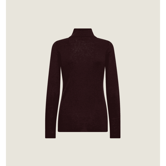 Young Ideas/Henmores - MMBouch Rollneck Knit - 159 Burgundy Fudge - XS