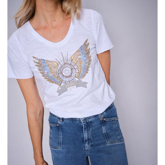 Young Ideas/Henmores - MMGethi Deco T-Shirt - 101 White - XS