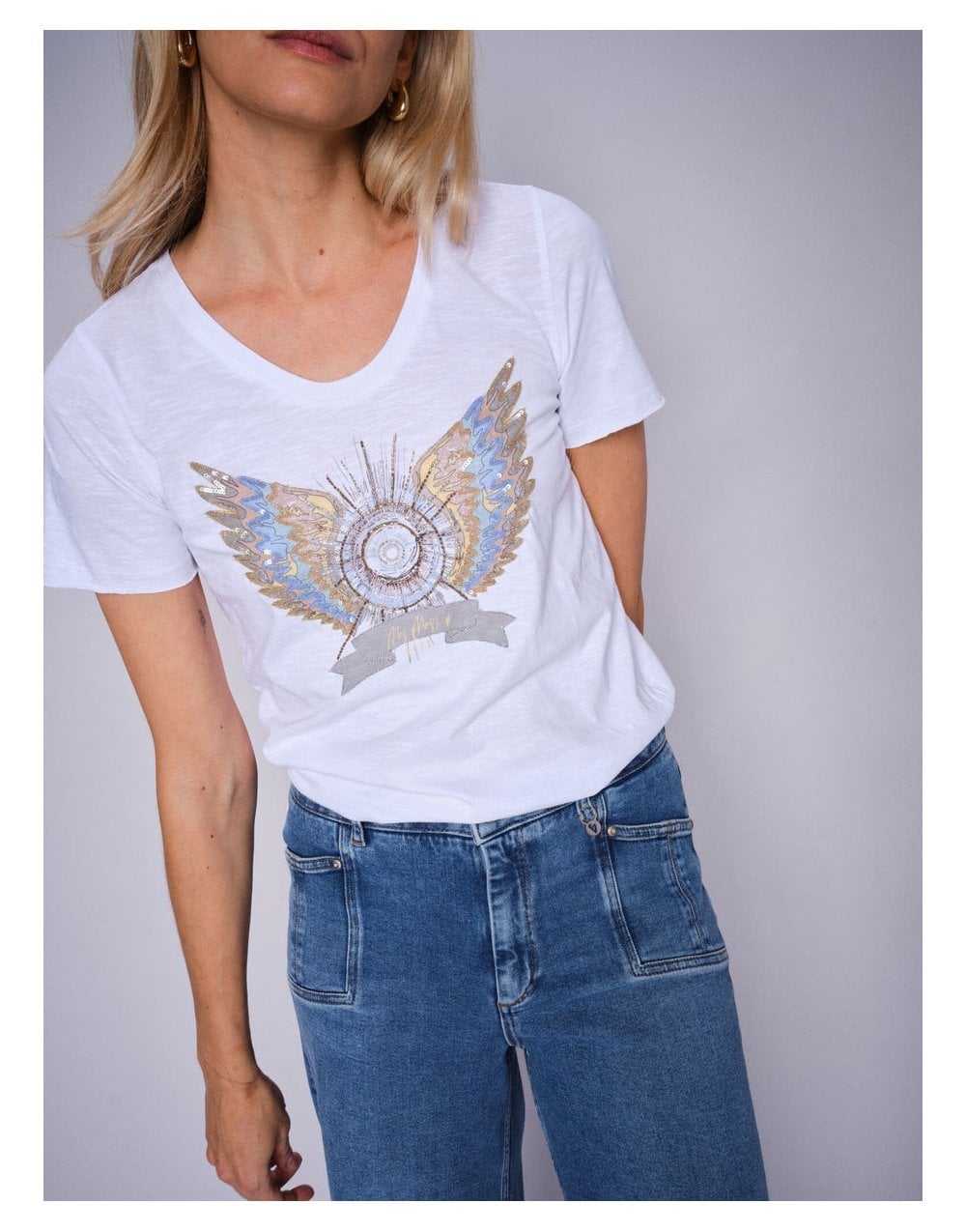 Young Ideas/Henmores - MMGethi Deco T-Shirt - 101 White - XS