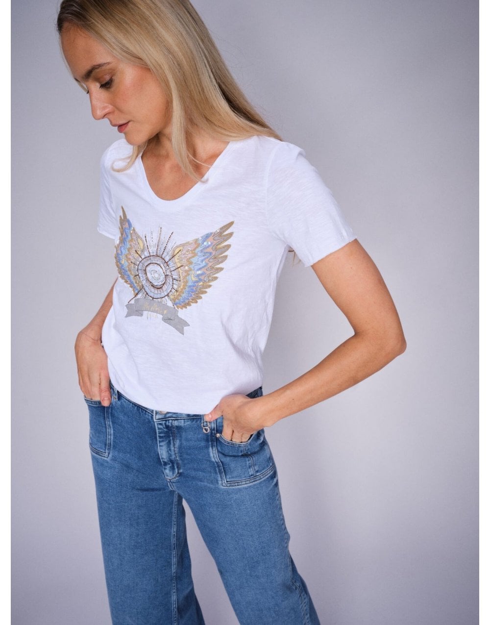 Young Ideas/Henmores - MMGethi Deco T-Shirt - 101 White - XS