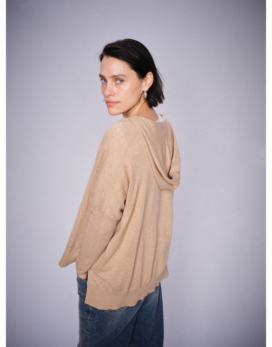 Young Ideas/Henmores - MMLita Hood Knit - 123 Sesame - S