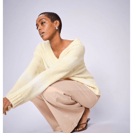 Young Ideas/Henmores - MMWelma Gradient Jumper - 208 French Vanilla - S