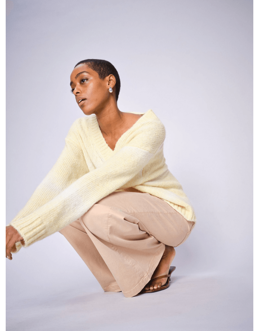 Young Ideas/Henmores - MMWelma Gradient Jumper - 208 French Vanilla - S