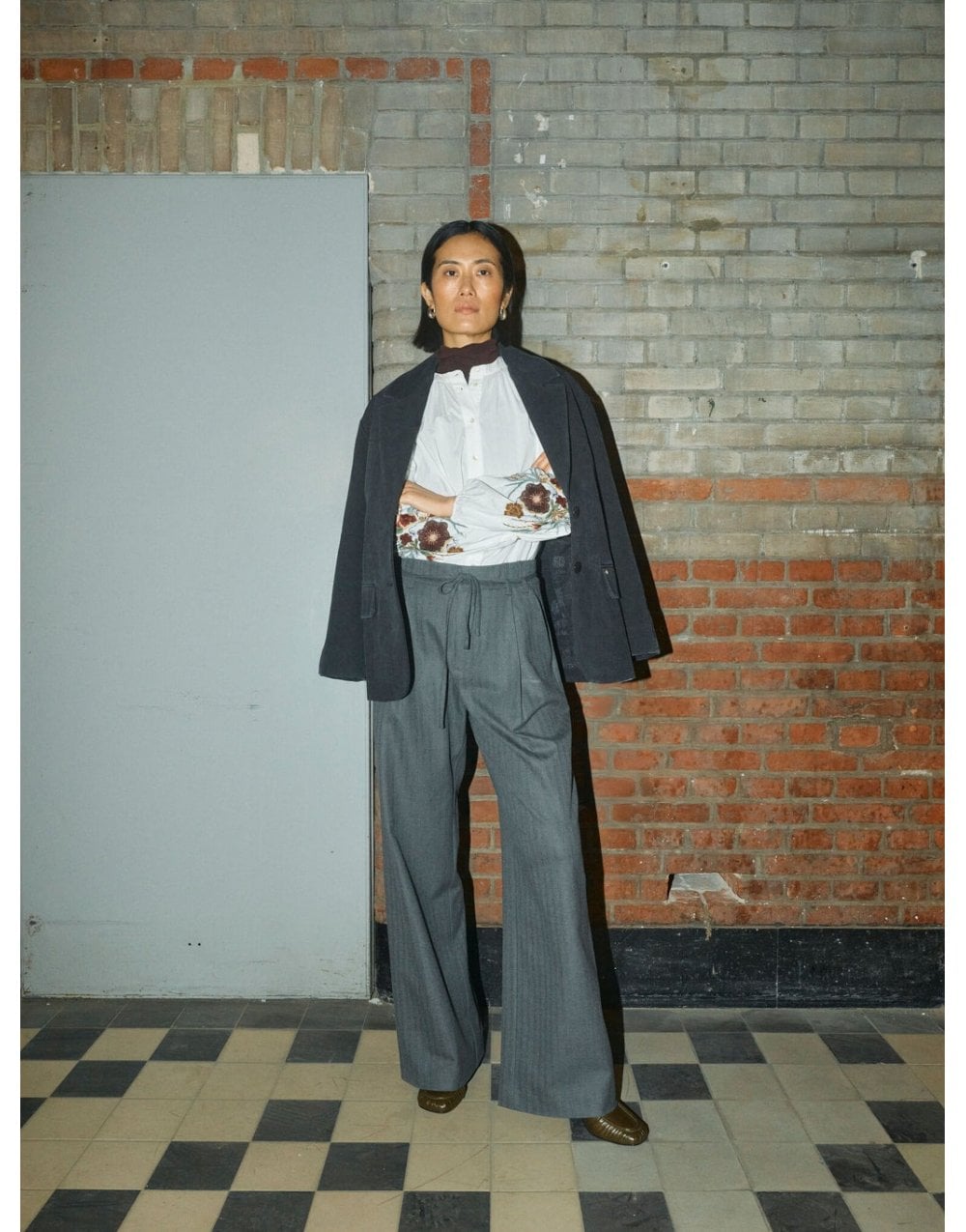 Young Ideas/Henmores - Mysa Popli Sleeve Detail Shirt - 180 Ecru - XS