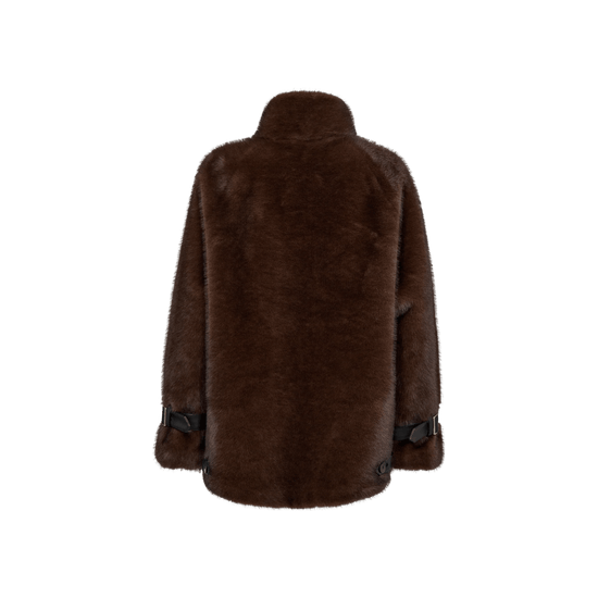 Young Ideas & Henmores -Nanette Faux Fur Jacket -160 Delicioso -XS