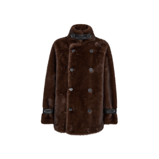 Young Ideas & Henmores -Nanette Faux Fur Jacket -160 Delicioso -XS