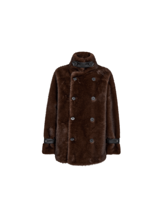 Young Ideas & Henmores -Nanette Faux Fur Jacket -160 Delicioso -XS