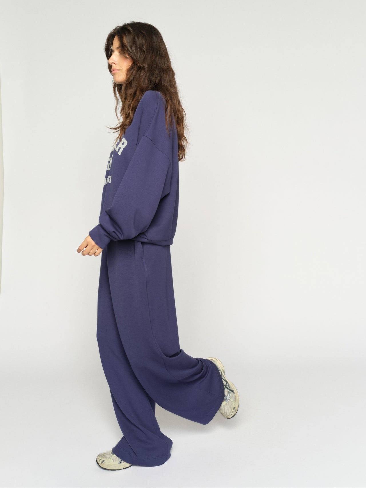 Young Ideas/Henmores - Nima Wide Leg Sweatpant - 845 Crown Blue - XS