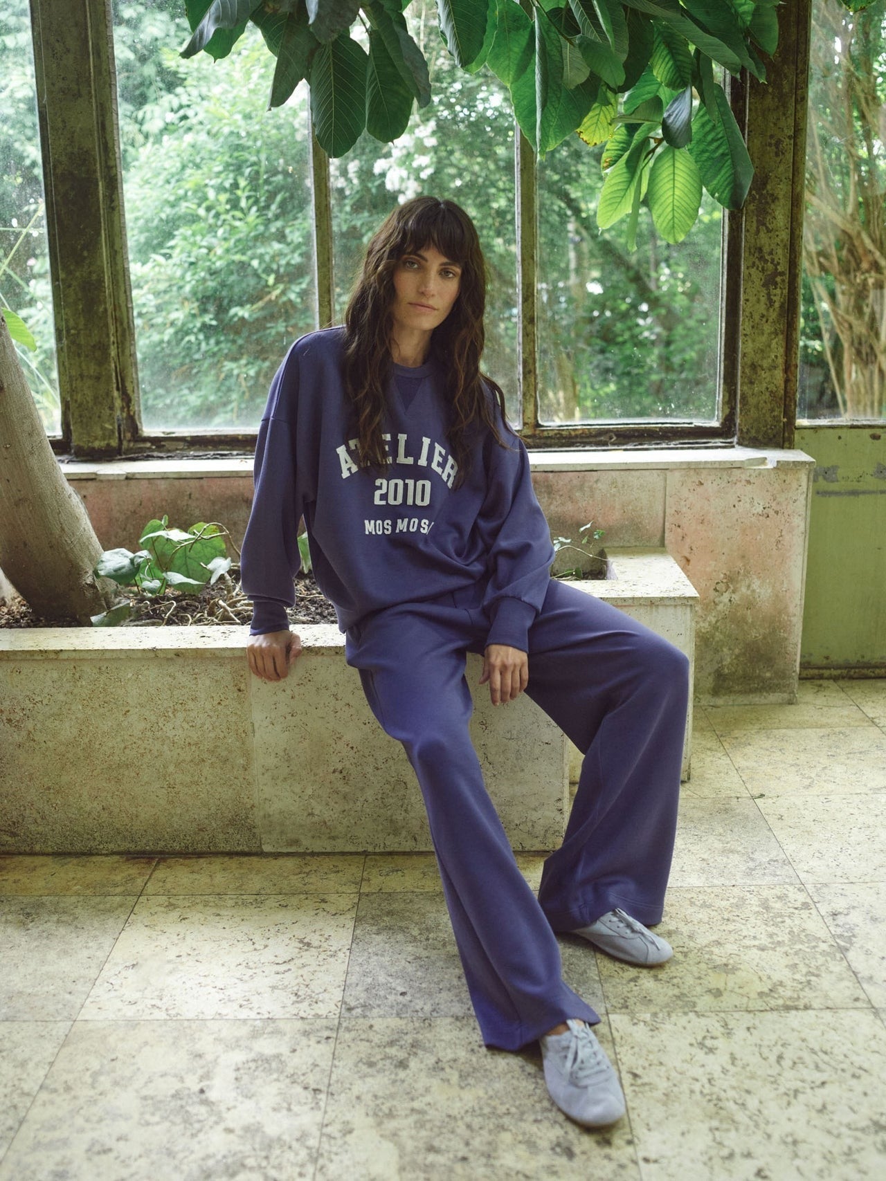 Young Ideas/Henmores - Nima Wide Leg Sweatpant - 845 Crown Blue - XS