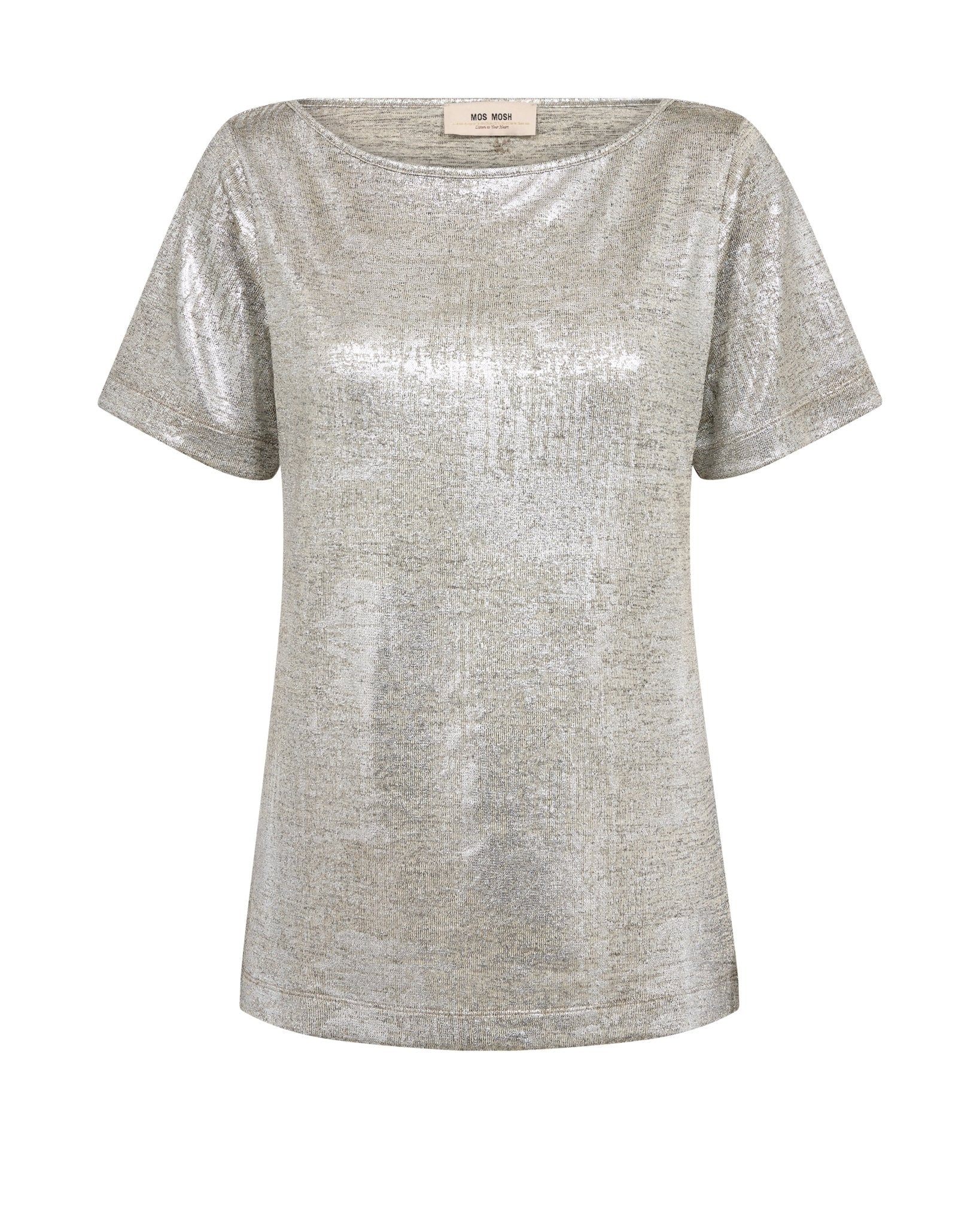 Young Ideas & Henmores -Niva Metallic T-Shirt -911 Silver -L