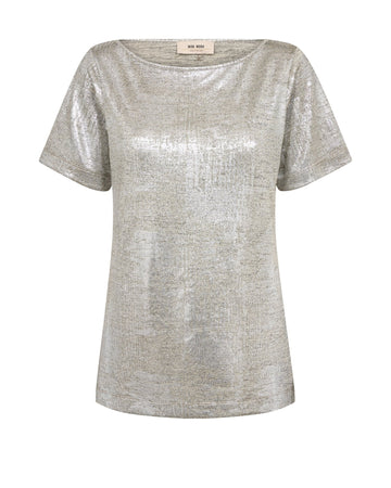 Young Ideas & Henmores -Niva Metallic T-Shirt -911 Silver -L