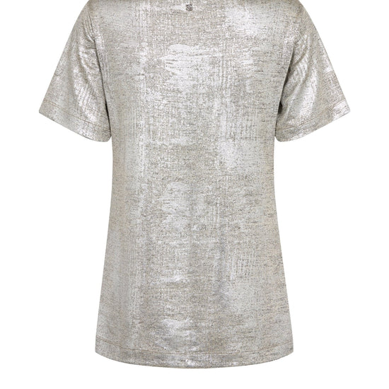 Young Ideas & Henmores -Niva Metallic T-Shirt -911 Silver -L