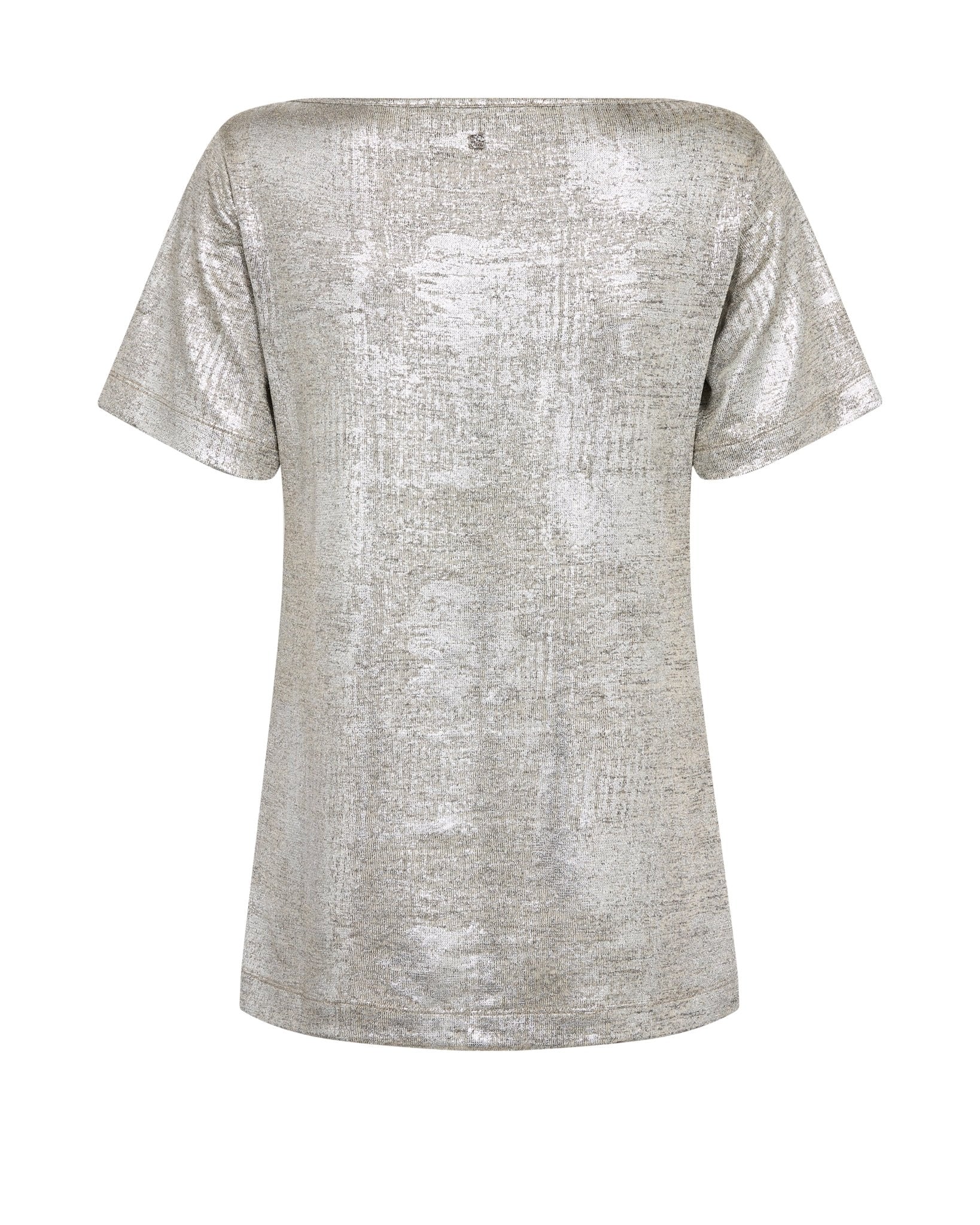Young Ideas & Henmores -Niva Metallic T-Shirt -911 Silver -L