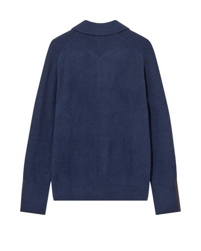 Young Ideas & Henmores -Porter Ribbed Quarter Zip Knit -469 Navy -M