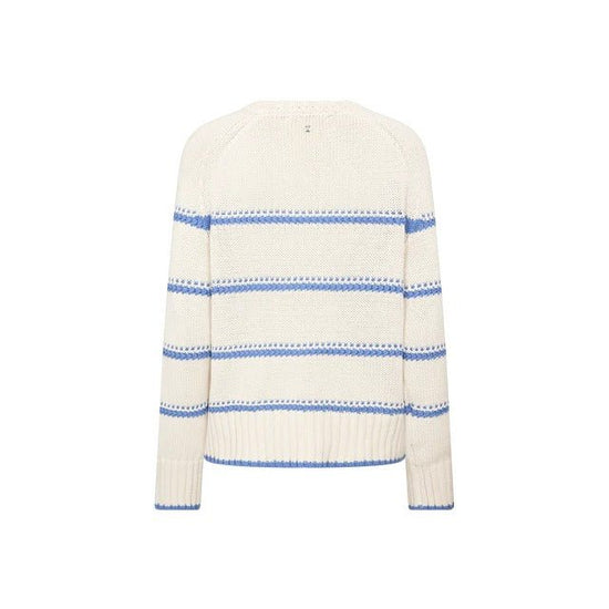 Young Ideas/Henmores - Rola Bine Stripe Crew Neck Jumper - 431 Ultramarine - XS