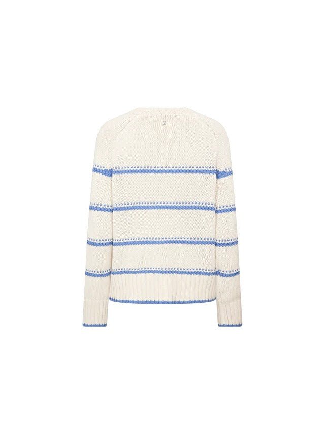 Young Ideas/Henmores - Rola Bine Stripe Crew Neck Jumper - 431 Ultramarine - XS