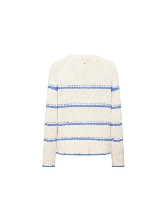 Young Ideas/Henmores - Rola Bine Stripe Crew Neck Jumper - 431 Ultramarine - XS
