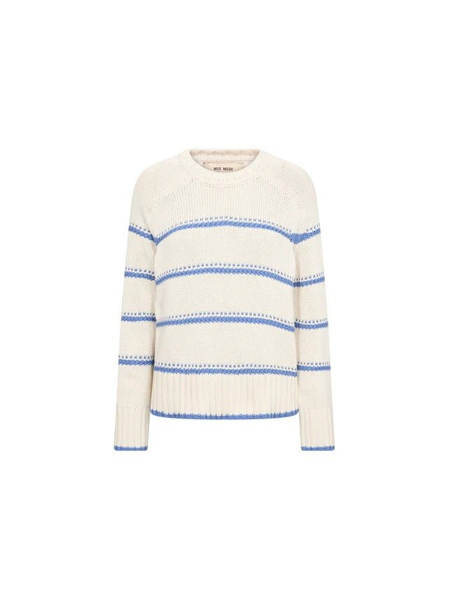 Young Ideas/Henmores - Rola Bine Stripe Crew Neck Jumper - 431 Ultramarine - XS
