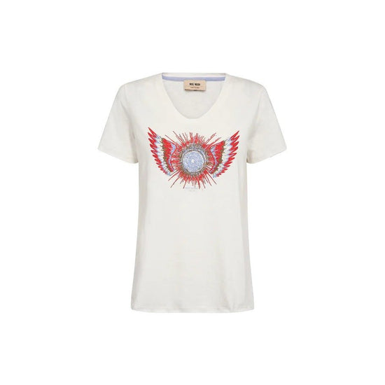 Young Ideas & Henmores - Romi Gethi Glam T-Shirt - 180 Ecru - XS
