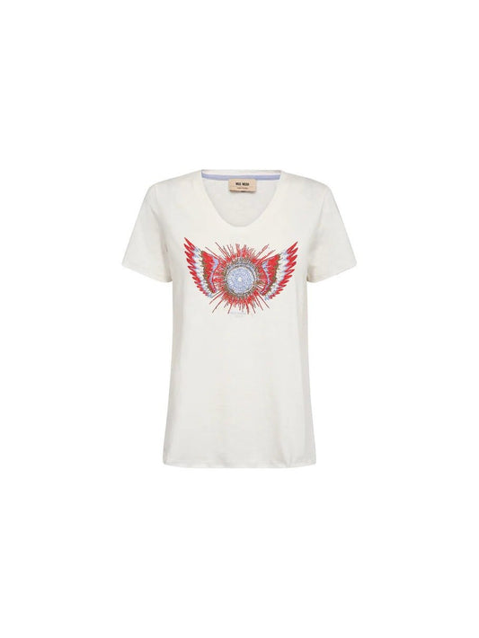 Young Ideas & Henmores - Romi Gethi Glam T-Shirt - 180 Ecru - XS