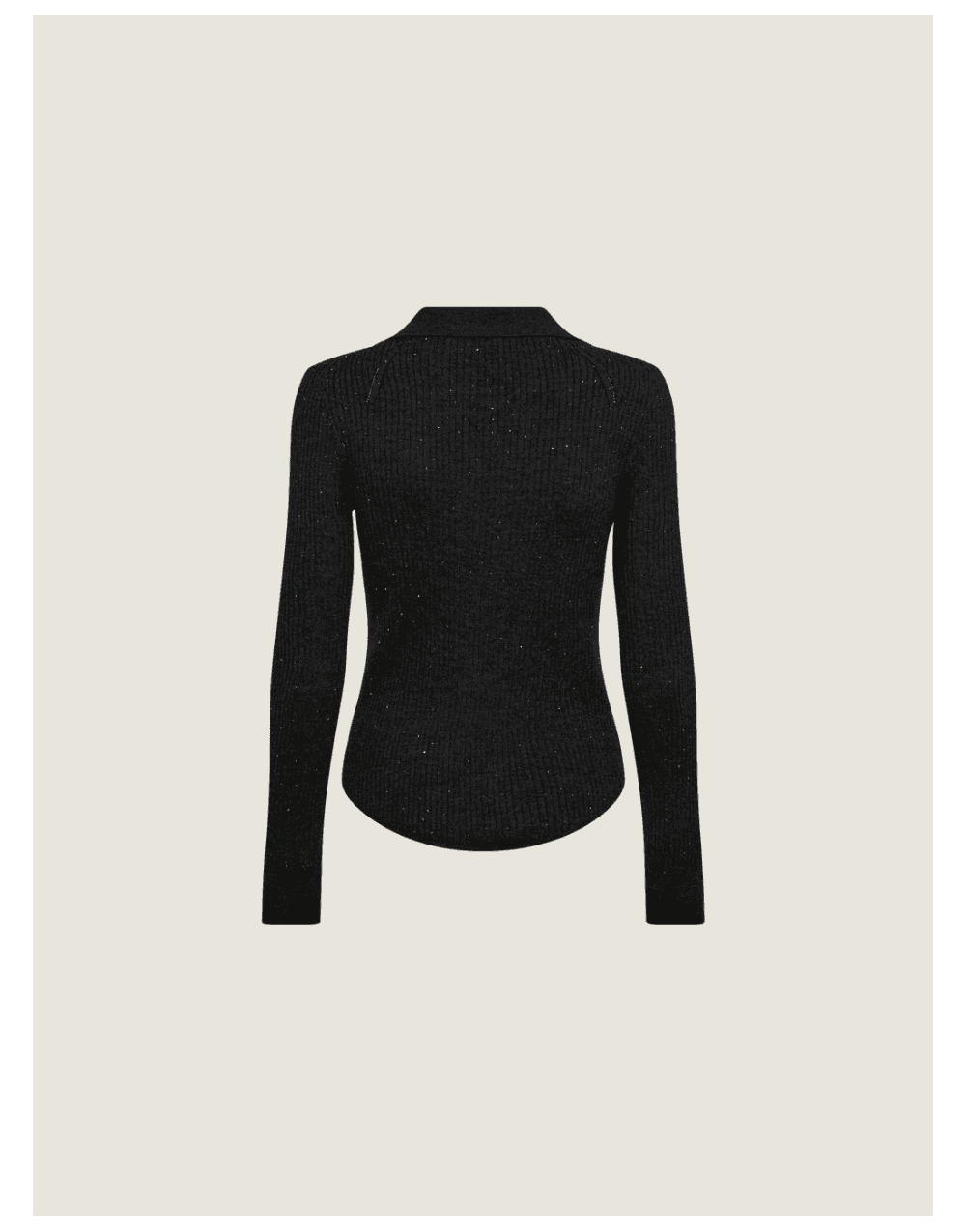 Young Ideas/Henmores - Ronika Wool Knitted Polo - 819 Phantom - XS