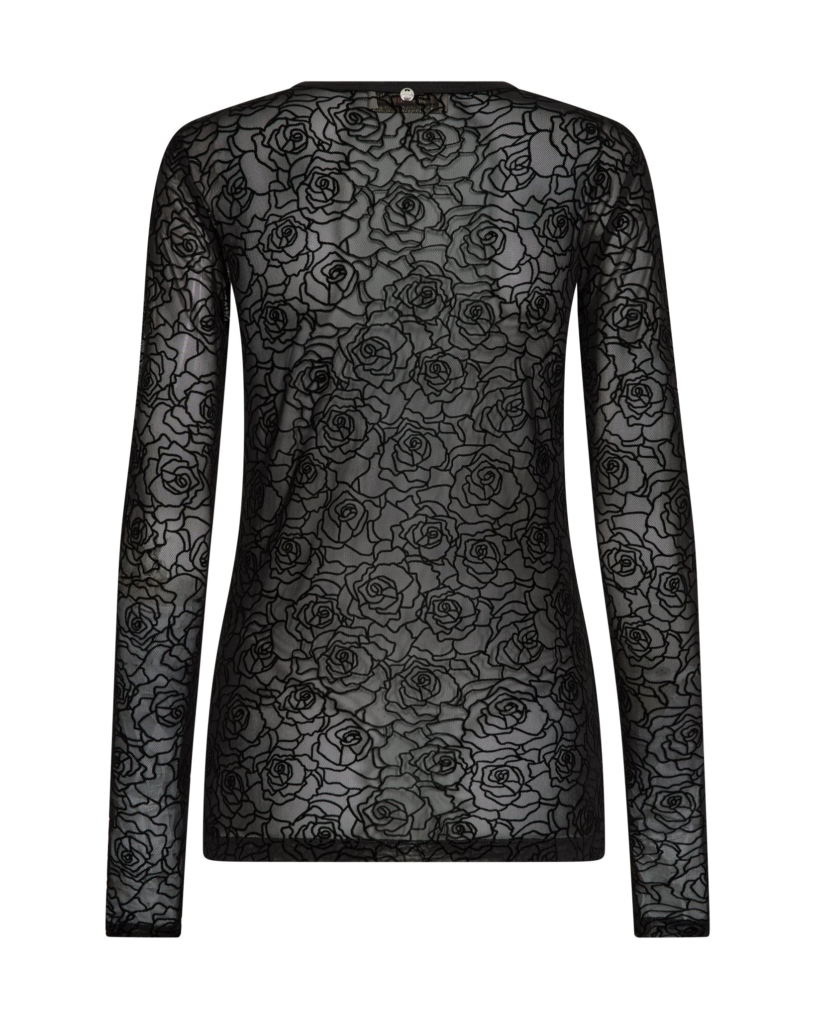 Young Ideas & Henmores -Rose Mesh Blouse -801 Black -L