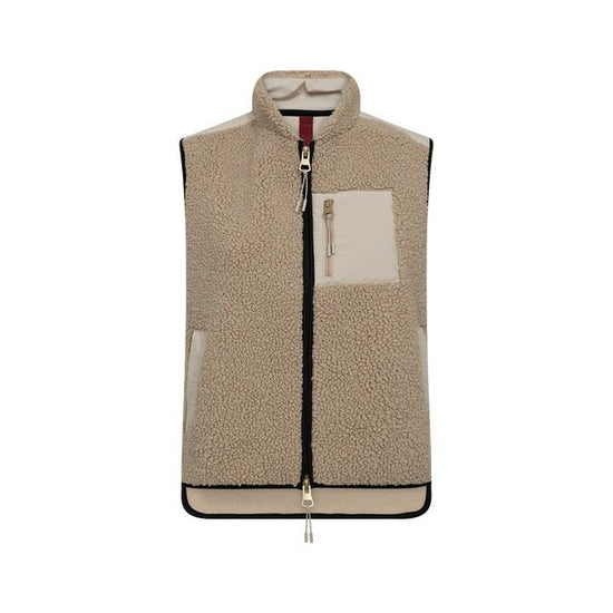 Young Ideas & Henmores -Rowe Eli Teddy Gilet -174 Feather Grey -XS