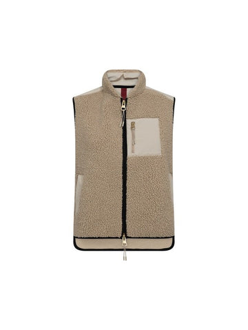 Young Ideas & Henmores -Rowe Eli Teddy Gilet -174 Feather Grey -XS