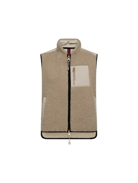 Young Ideas & Henmores -Rowe Eli Teddy Gilet -174 Feather Grey -XS