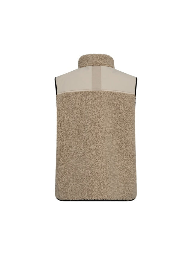 Young Ideas & Henmores -Rowe Eli Teddy Gilet -174 Feather Grey -XS